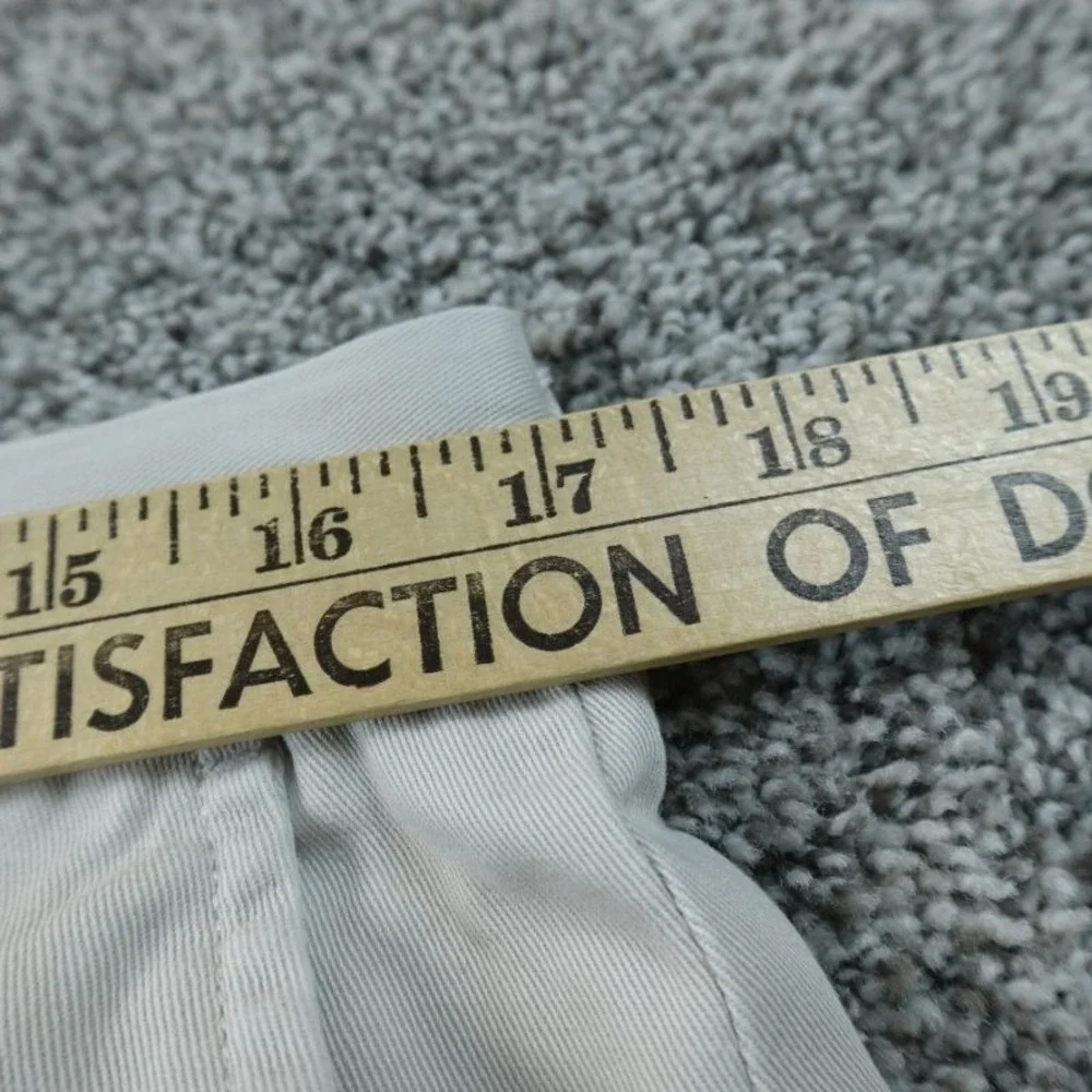 VTG Polo Ralph Lauren Pants Mens 34X30 Beige Chino Trouser‎ Flat Front Preppy